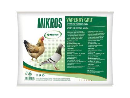 Mikros vápenný grit 3 kg