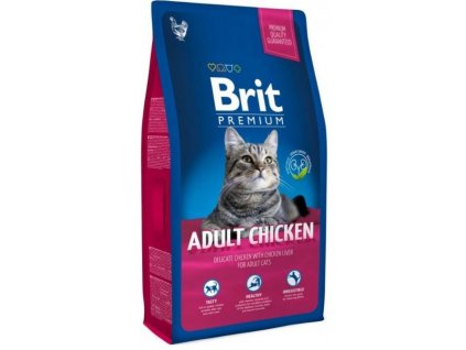 3909 new brit premium cat adult chicken 8kg