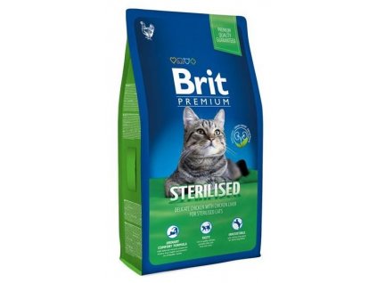 3933 new brit premium cat adult sterilised 8kg