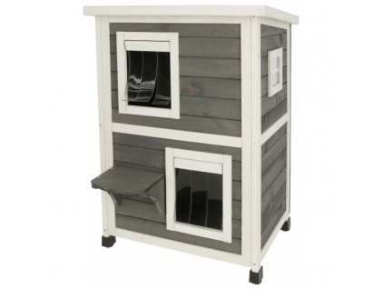 1859 kerbl bouda pro kocky family dvoupatrova 57 x 55 x 80 cm