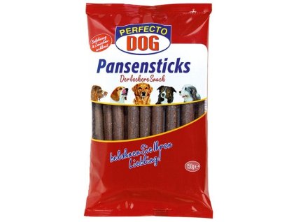 4656 perfecto dog tycinky s hovezim bachorem 16ks 150g