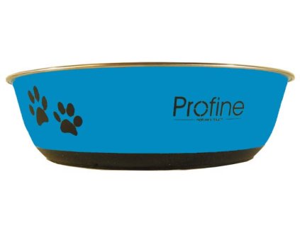 Profine nerezová miska 400ml s gumou S (modrá)