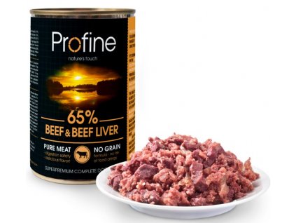 9903 profine pure meat beef beef liver 400g 6 6ks zdarma