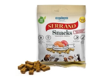 7161 serrano snack meditky rybi 100g treninkove kosticky