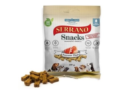 7155 serrano snack meditky sunkove 100g treninkove kosticky