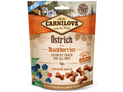 11238 carnilove dog crunchy snack ostrich blackberries 200g 3 1 zdarma