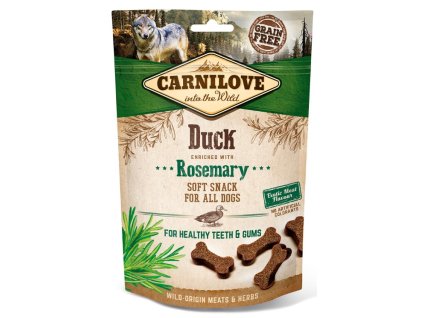 11262 carnilove dog semi moist snack duck rosemary 200g 3 1 zdarma