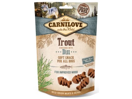 11256 carnilove dog semi moist snack trout dill 200g 3 1 zdarma
