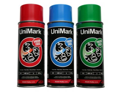 Sprej značkovací Unimark Modrý