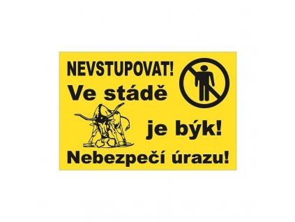 4609 tabulka ve stade je byk