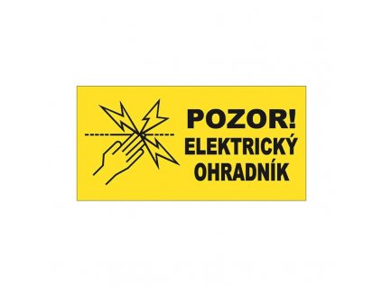 4624 tabulka vystrazna na elektricky ohradnik oboustranna