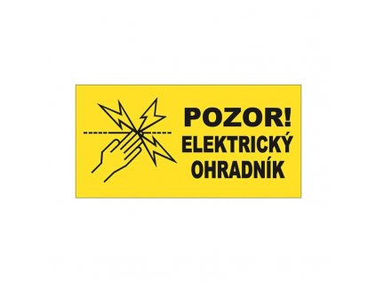 Tabulka výstražná na elektrický ohradník, oboustranná