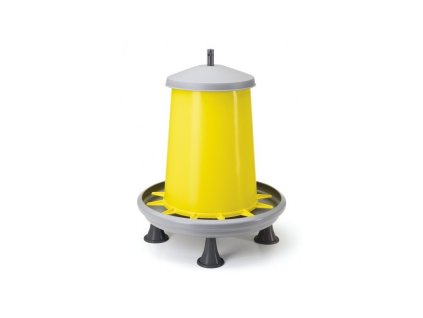 Automat krmící závěsný, krmítko pro drůbež plastové, s nožkami, 18 kg (Obsah 18 kg)