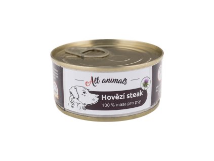 All Animals DOG hovězí steak 100g