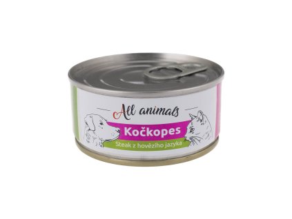 All Animals KOČKOPES steak z hovězího jazyka 100g