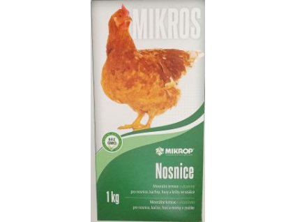 Mikros VDN 1kg,krmivo pro drůbež ve snášce, krabička