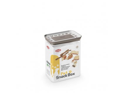 694692 box na pamlsky pro psy a kocky kremove bila svetle hneda 2 2l