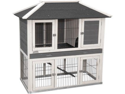 KERBL Králíkárna s výběhem VILLA kotec pro králíky a jiné hlodavce, 118 x 68 x 118 cm