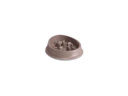 699255 miska proti hltani pro psy a kocky chic protiskluzova 1000 ml holubi seda