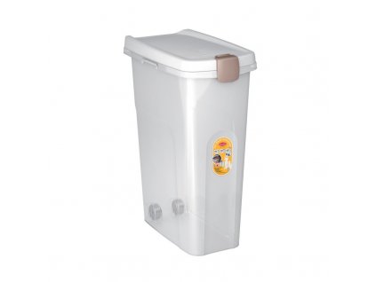 699291 1 kontejner na krmivo fusto transparentni popelave hneda 40 l