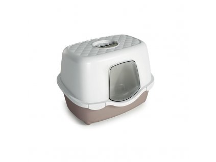 699306 1 toaleta pro kocky tres chic indoor filter kocici wc s filtrem holubi seda bila
