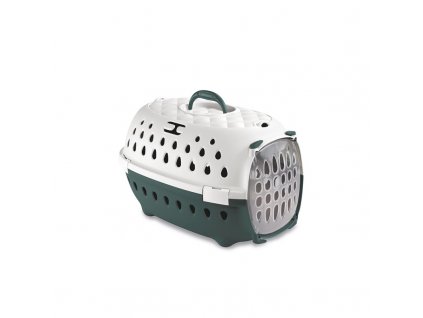 699459 prepravka pro psy a kocky travel chic 50x34 5x32cm anglicka zelena bila