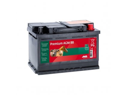 704486 baterie dobijeci agm premium 12v 88 ah pro ohradnikovy zdroj pomalu se vybijejici