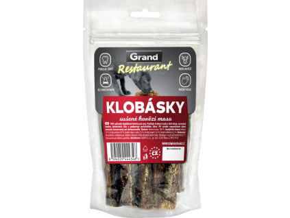 grand klobasky pro psy hovezi
