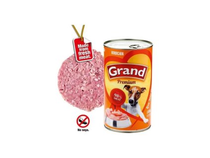 709788 grand premium krocan 1300g konzerva pro psy