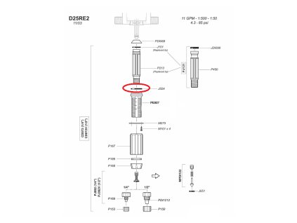 736370 medikator dosatron d25re2 0 2 2 nahradni dily tesneni plaste valce