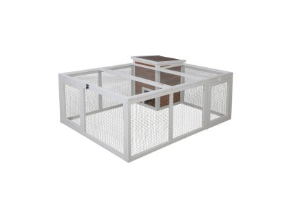 736829 vybeh pro kraliky s domeckem 132 x 102 x 59 cm