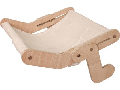 Houpací síť pro kočky, závěsná, 49,5 x 43 cm, bílá