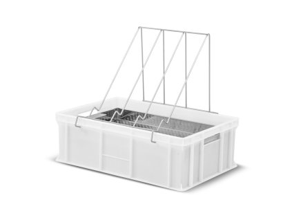 wanienka plastikowa do odsklepiania ramek wys 200 mm sito nierdzewne