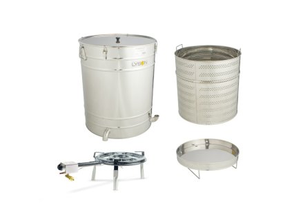 varak na vosk sudovy nerezovy 200 l prumer 600 mm plynovy horak