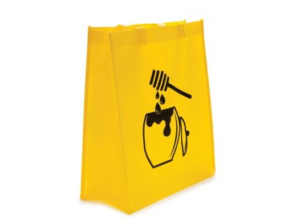 taska na sklenice s medem zluta