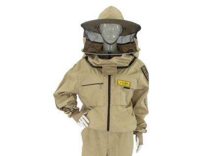 bunda s kloboukem zapinani na zip bezova glamour