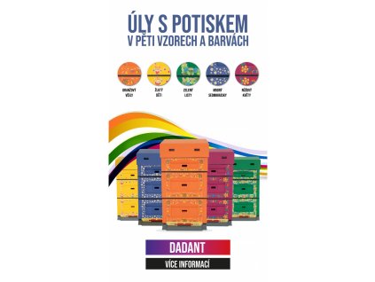 ul dadant optima lakovany tmave zeleny potisk listy nekrouceny