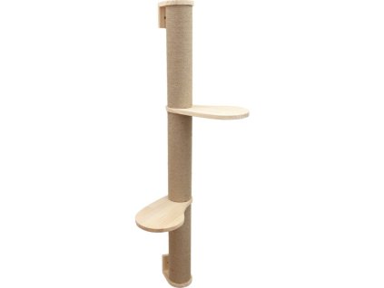 744067 skrabadlo pro kocky nastenny sloupek s odpocivadly 127 cm