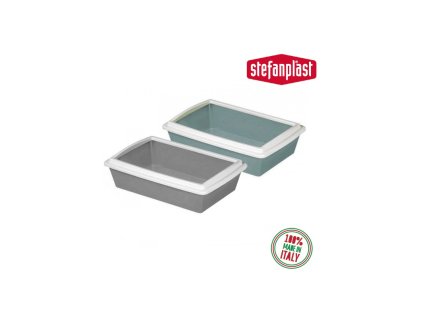 744184 toaleta pro kocky tray 2 kocici wc s okrajem 50x35x12cm nordicka modra