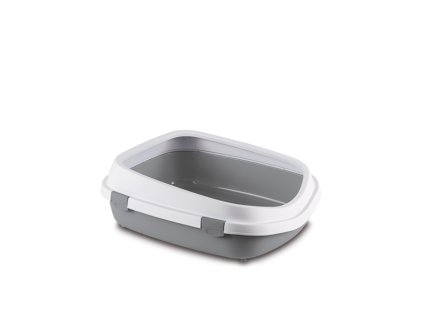 Toaleta pro kočky Queen, nekrytá, 55 x 71 x 24,5 cm kamenně šedá