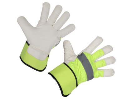 745036 rukavice zimni pracovni neon vel l
