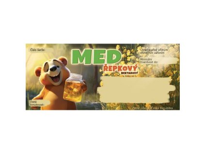 etikety 116x50 na repkovy med 100ks