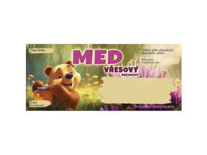 etikety 116x50 na vresovy med 100ks