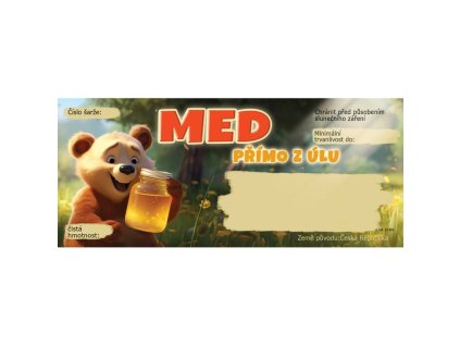 etikety 116x50 na med primo z ulu 100ks