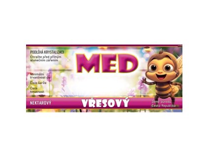etikety 116x50 na med vresovy 100ks