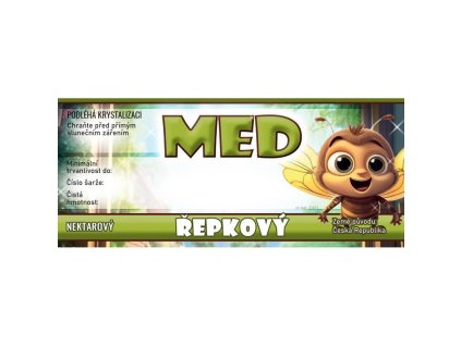 etikety 116x50 na med repkovy 100ks