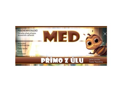 etikety 116x50 na med primo z ulu 100ks