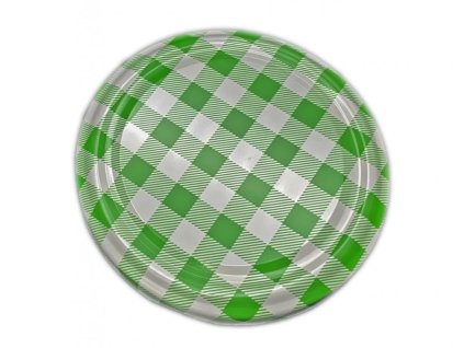 Víčko TO82 Káro zelené Ø82 mm