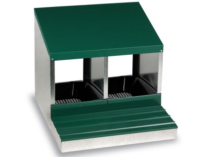 snaskove hnizdo pro slepice se sbernym kosikem na vejce gaun 10150 dvoumistne