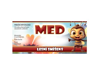 etikety 116x50 na med medovicovy 100ks